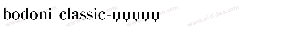 bodoni classic字体转换